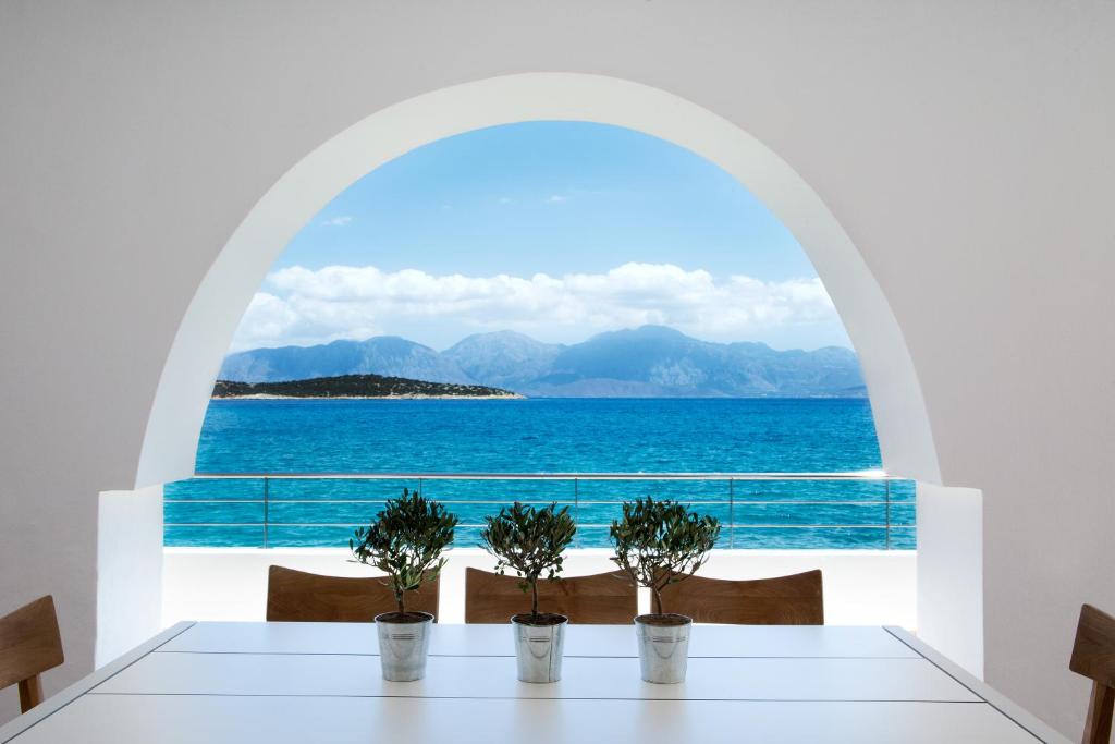 Three Bedroom Waterfront Villa Private Pool, Minos Beach Art Hotel, Crete