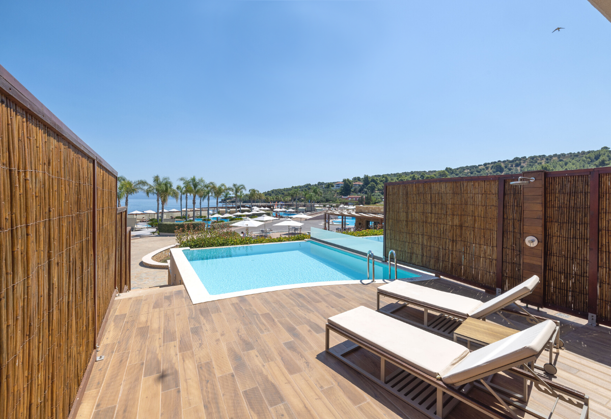 Duplex Suite Private Pool Sea View, Miraggio Thermal Spa Resort, Chalkidiki