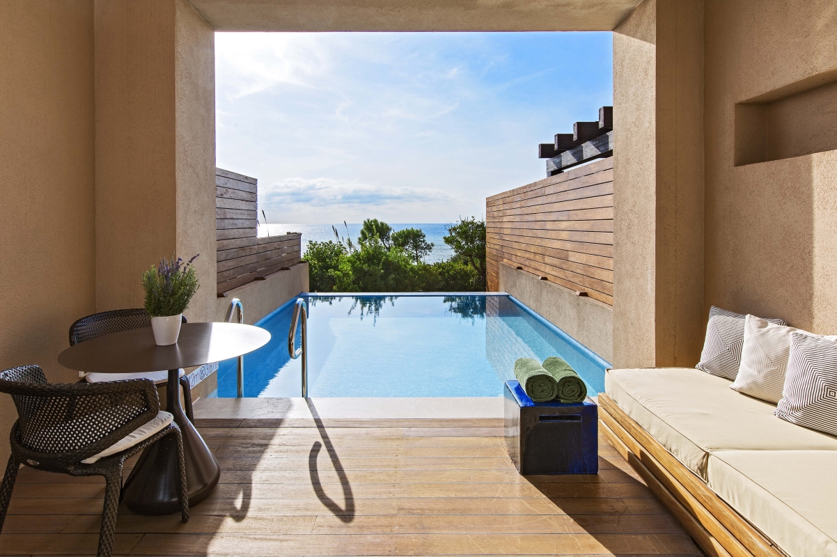 Double Premium Infinity Sea View Private Pool, The Romanos, a Luxury Collection Resort, Costa Navarino, Pylos
