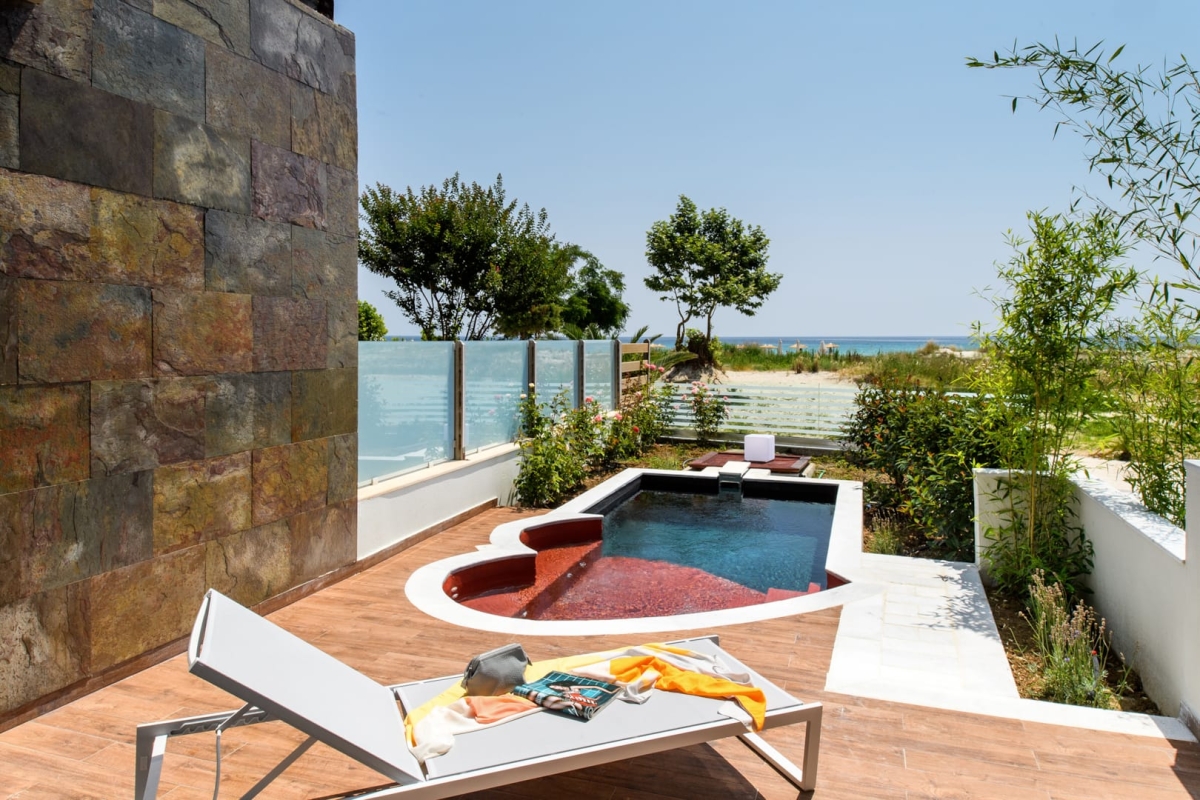 Junior Suite with Private Pool, Sea View, Alexandra Golden Beach Boutique Hotel, Thassos