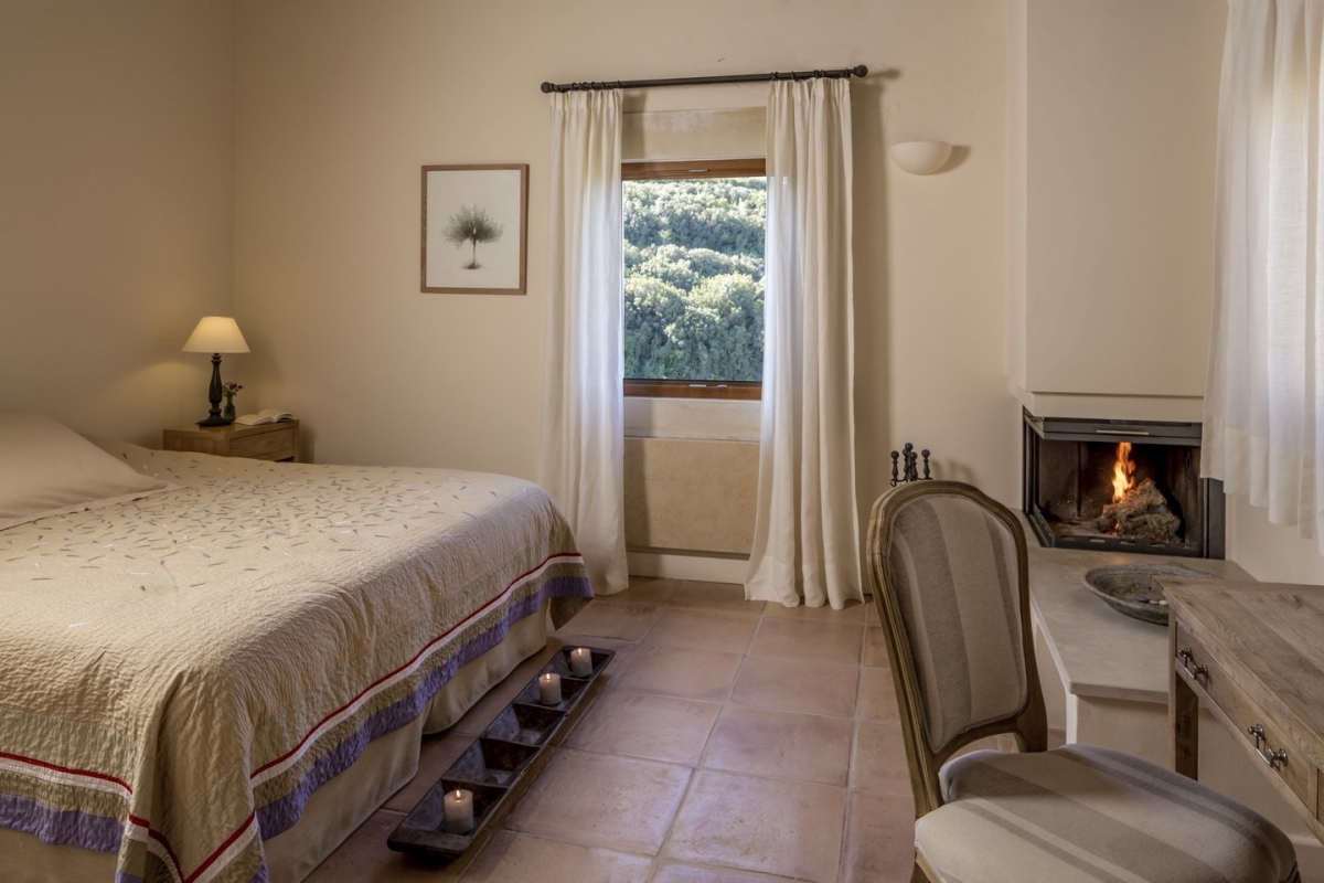 Superior Room with Terrace Sea View, Kapsaliana Village Hotel, Crete