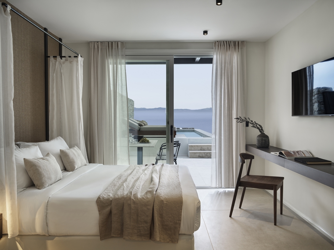 Honeymoon Suite Private Pool Sea View, Ezio Bo Luxury Living, Mykonos