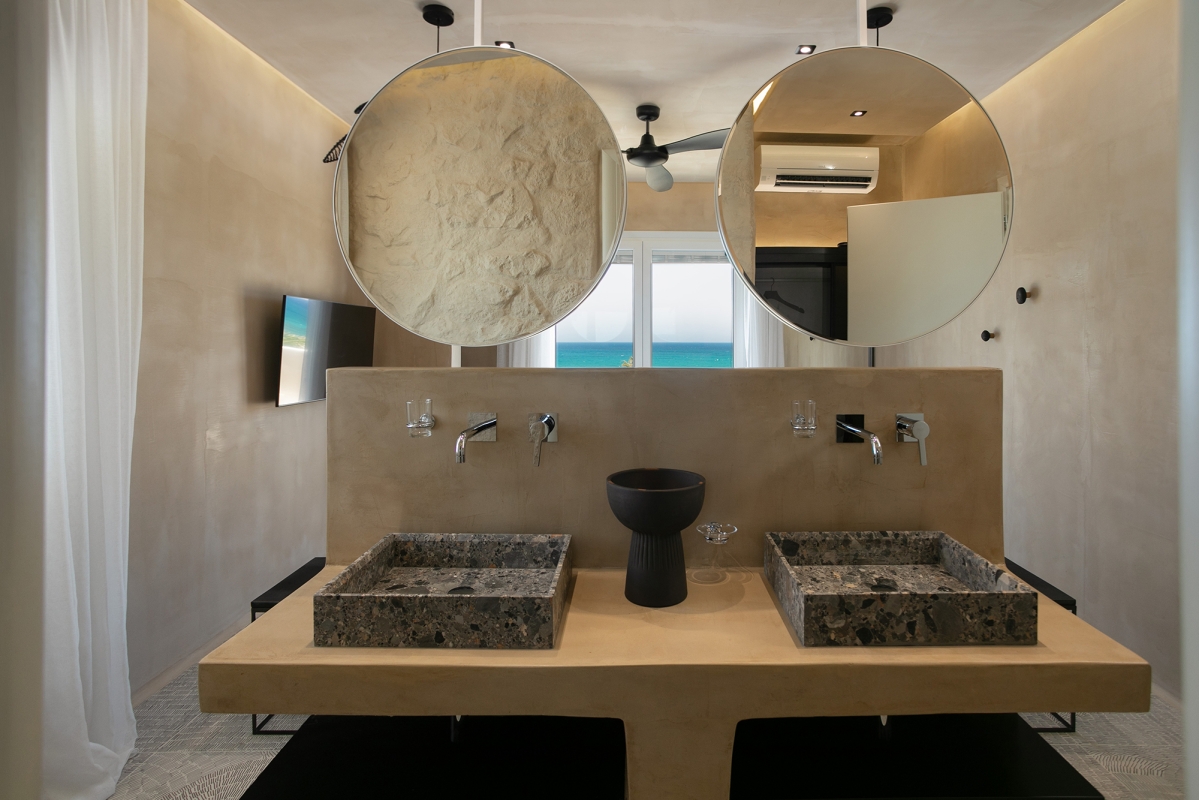 Diamond Two Bedroom Sea View Residence with Outdoor Hot Tub, Eden Beachfront Residences & Suites, Naxos