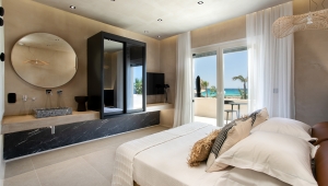 Premium Sea View Two Room Residence with Outdoor Hot Tub, Eden Beachfront Residences & Suites, Naxos